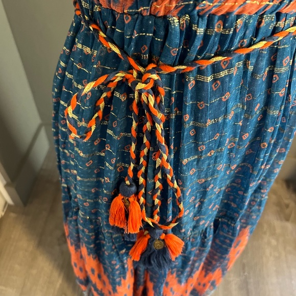 Anthropologie Nora Metallic Maxi Dress 2 - Picture 6 of 6